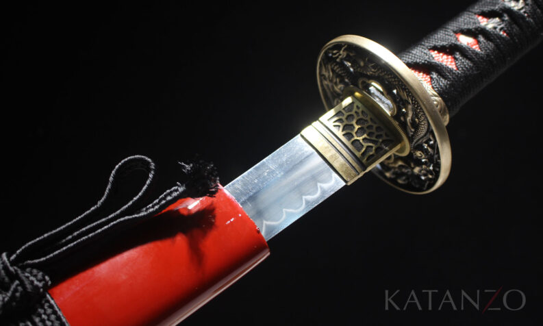 Schwarz Rotes Samurai Schwert