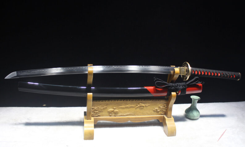 Schwarz Rotes Samurai Schwert