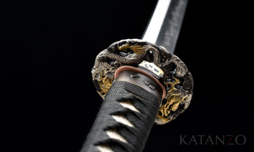 Schwarzes Drachen Katana Schwert