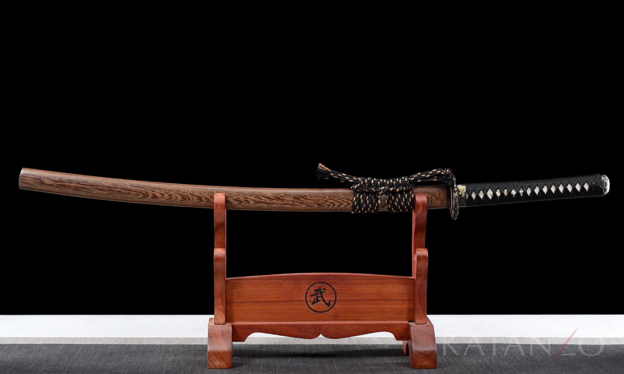 DerShogun Schwertständer mit Schriftzeichen Katana Bokken NEU 