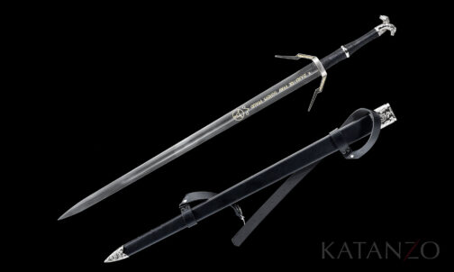 The Witcher Geralts echtes Stahl Silberschwert kaufen
