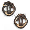 Handgemachte Tsuba mit Gold/Silber