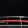 KATANZO Katana Akasame mit roter Rochenhaut-Saya und Honsanmai-Klinge mit Sashikomi Hamon