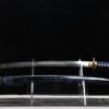 KATANZO Katana Ryūyami mit schwarzer Hochglanz-Saya, Drachengravur und handgeschmiedeter T10 Klinge mit Hamon