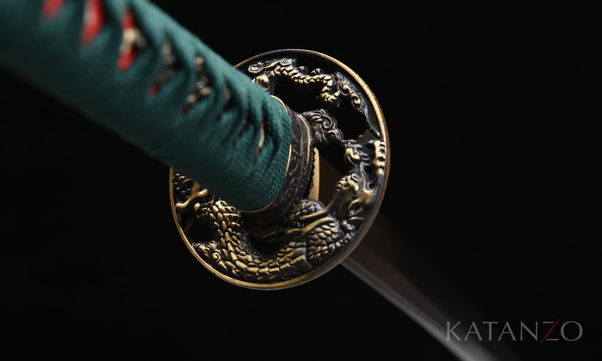 Ryūrin Katana aus T10 Stahl, handgeschmiedet