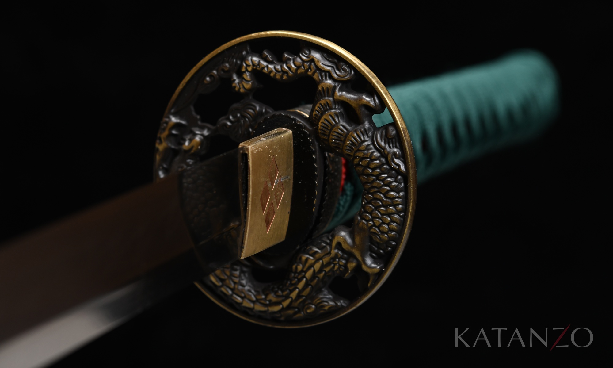 Ryūrin Katana aus T10 Stahl, handgeschmiedet