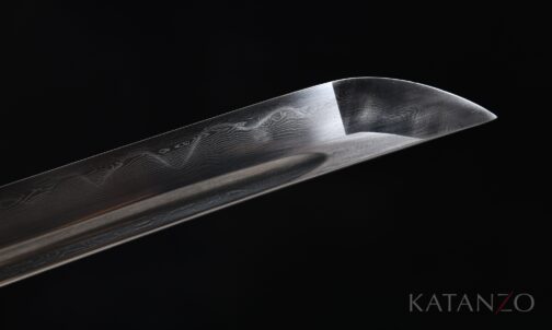 lehmgehärtete Klinge mit echtem Hamon und Sandpolitur