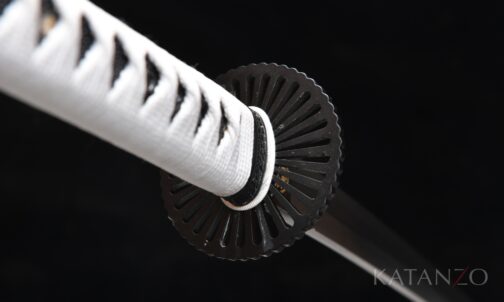 Setsuya Katana in Schwarz und Weiss aus 1060 Stahl