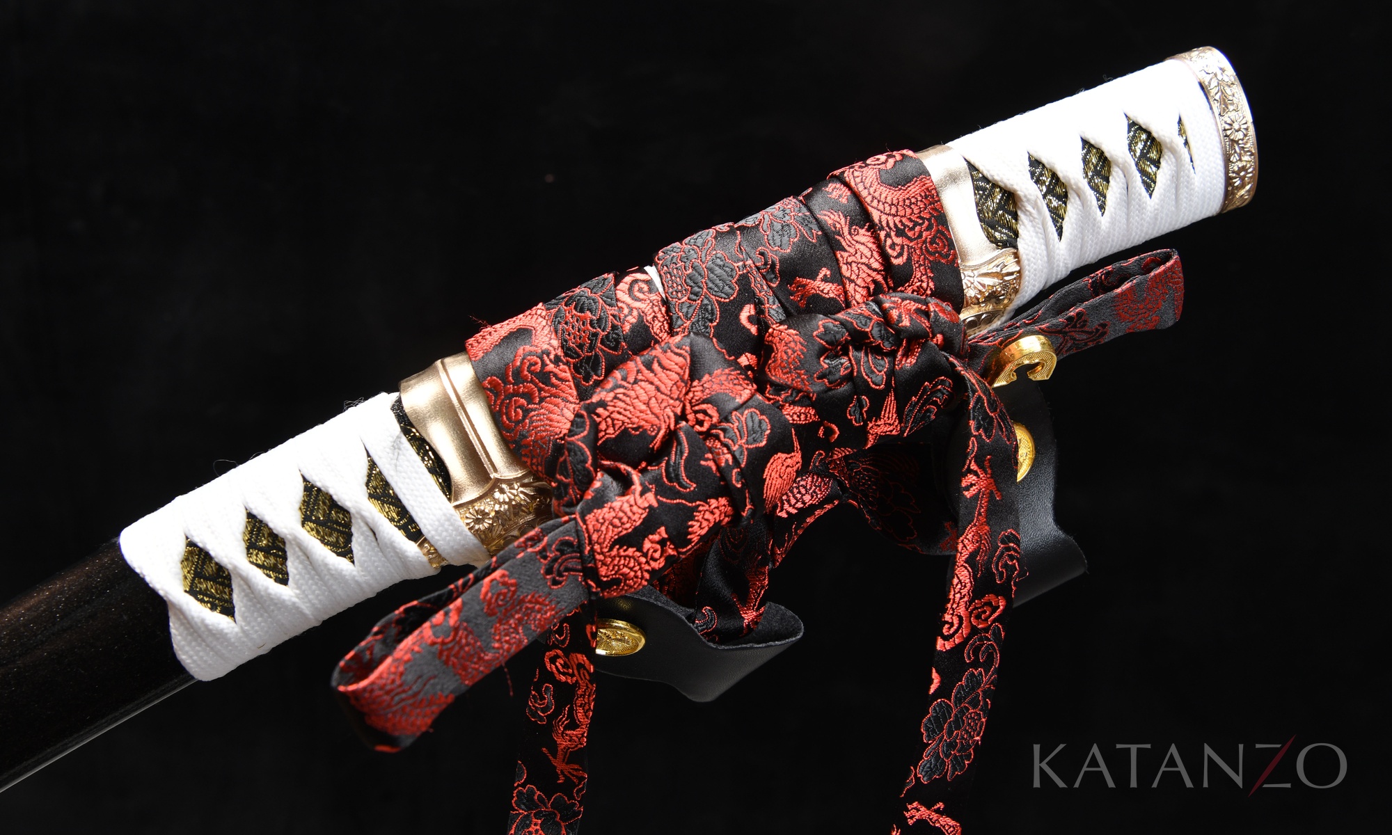 Hanamon Tachi mit schwarzer Hartholz-Saya