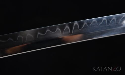 Shiraki Katana Klinge aus T10 Kohlenstoffstahl mit echtem Hamon durch Lehmhärtung