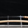 Shiraki Shirasaya Katana mit heller Montierung aus Paulowniaholz und lehmgehärteter T10 Klinge