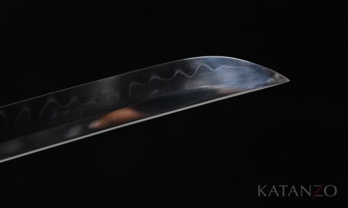 Shiraki Katana Klinge aus T10 Kohlenstoffstahl mit echtem Hamon durch Lehmhärtung