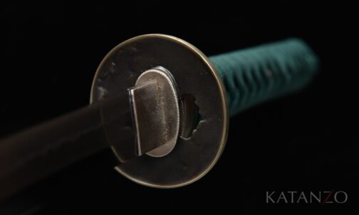 Onizumi Katana Tsuba aus weissem Kupfer
