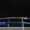 Aobeni Katana mit dunkel-blau gemusterter Hartholz-Saya und blauer Griffwicklung