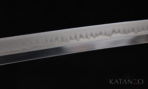Lehmgehärtete T10 Klinge mit echtem Hamon