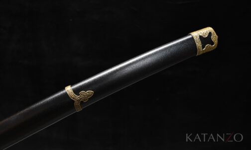 Kuroyumi Katana mit schwarzer Hartholz-Saya