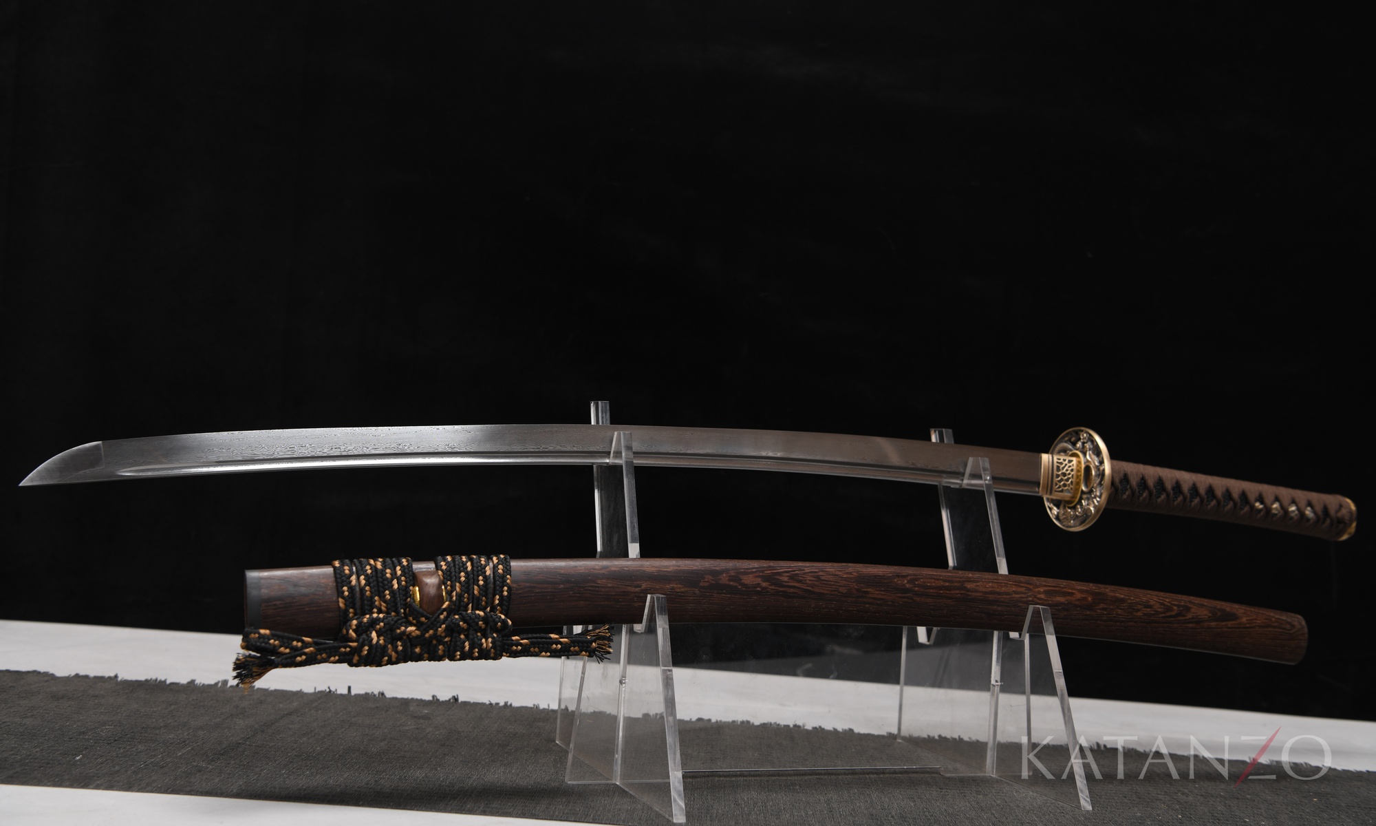 Shitanryū Katana aus gefaltetem 1060 Stahl