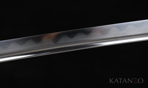Gefaltete und lehmgehärtete 1095 Klinge des Shibuki Katana mit echtem Hamon