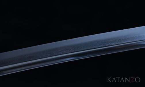 Gefaltete 1095 Klinge des Karyū Katana mit echtem Hamon und Sashikomi-Politur