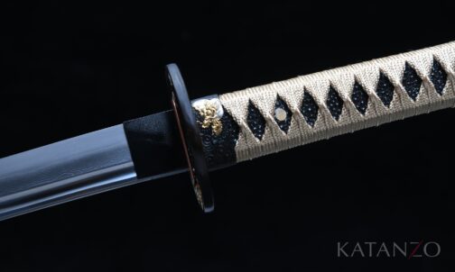 Gefaltete 1095 Klinge des Karyū Katana mit echtem Hamon und Sashikomi-Politur