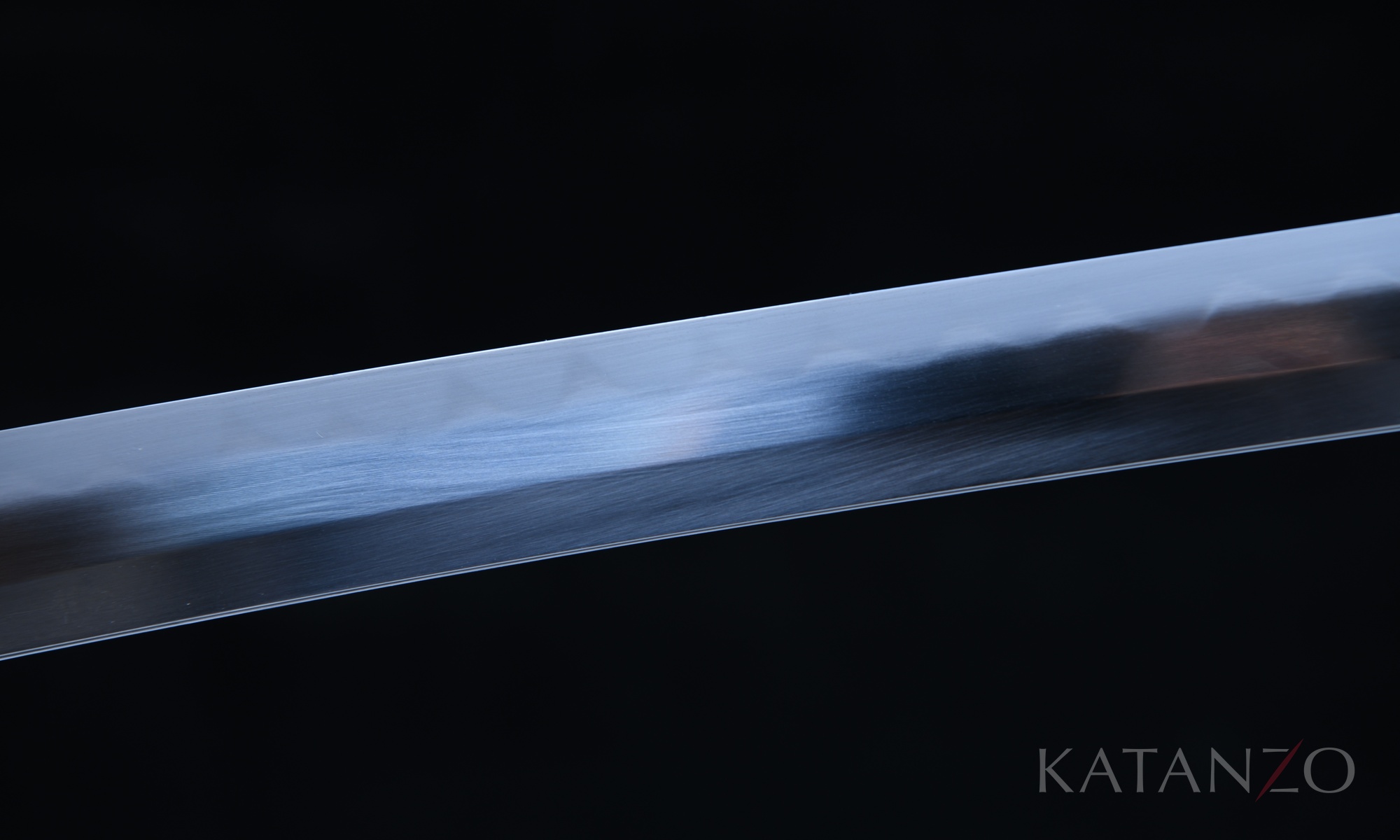 Lehmgehärtete 1095 Klinge des Kohakuryū Katana mit echtem Hamon und Hadori-Politur