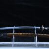 Kohakuryū Katana mit dunkler Hartholz-Saya und bernsteinfarbenem Drachenmotiv