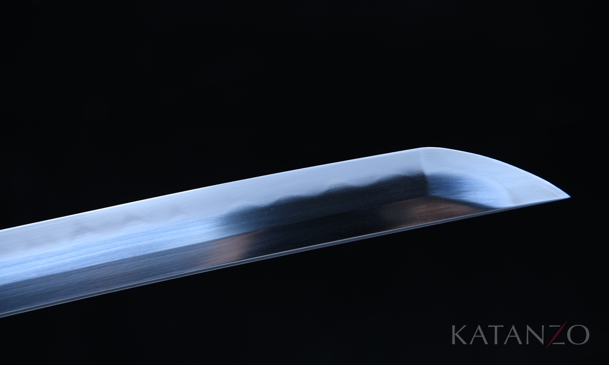 Lehmgehärtete 1095 Klinge des Kohakuryū Katana mit echtem Hamon und Hadori-Politur